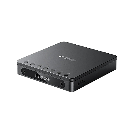 CD Player Portátil Fiio DM13 Bluetooth Preto HiFi DAC Duplo CS43198 Saída 660mW Ripping USB 3,5mm e 4,4mm