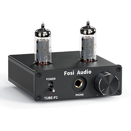 Amplificador Valvulado de Fone de Ouvido Fosi Audio P2 Hi-Fi com Baixo Ruído
