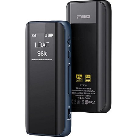Amplificador / DAC de Fone de Ouvido Fiio BTR15 Bluetooth Azul