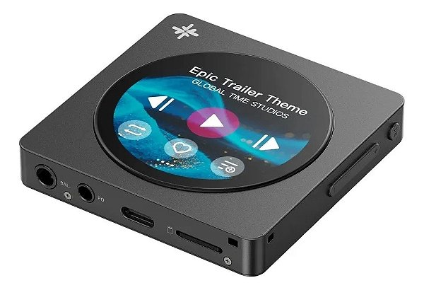 DAP FiiO Snowsky DISC Player de Audio Portatil Preto Hi-Res Bluetooth 5.4 LDAC Duplo CS43131 Balanceado 4.4mm e 3.5mm