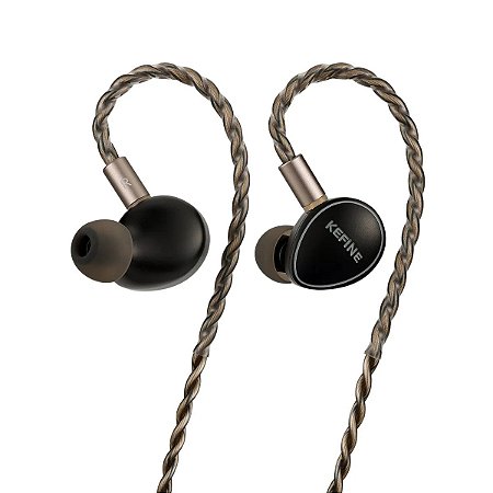 Fone de Ouvido KEFINE Quatio IEM Híbrido 2DD + 2BA Cabo Modular 3.5mm 4.4mm 0.78mm 2-Pin