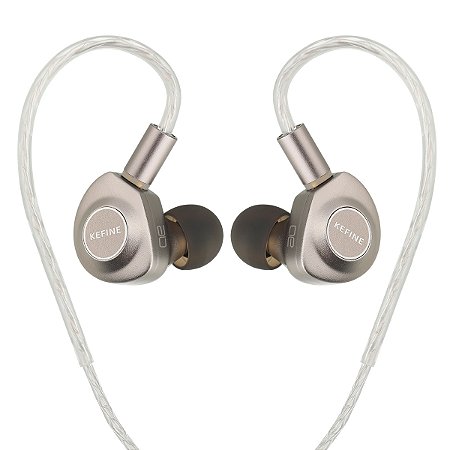 Fone de Ouvido KEFINE Delci AE IEM 3.5mm Driver Dinâmico 10mm DLC + PU Cabo 2-Pin com Bocais de Afinação