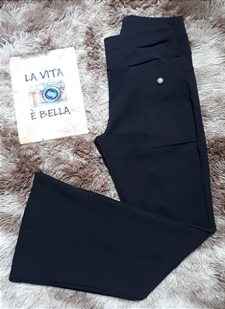 calça de lã feminina plus size