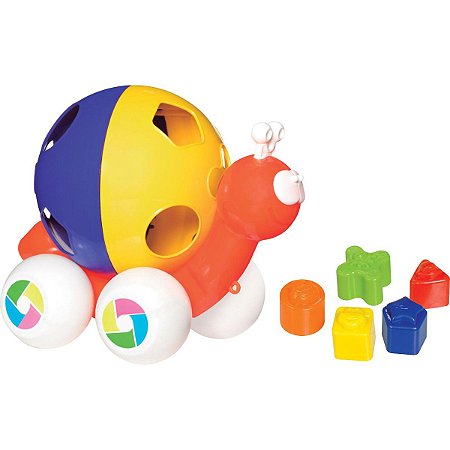 Brinquedo Educativo Caracol C/Blocos - Merco Toys