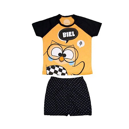 Pijama Short Infantil Masculino Biel 10 Anos - Uatt