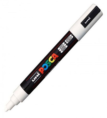 Caneta Posca PC-5M Branco - Uni-Posca