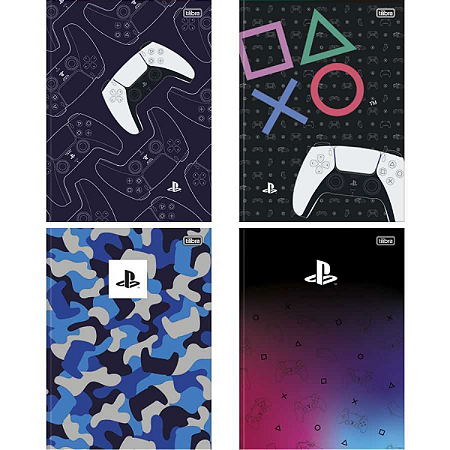 Caderno Brochura PlayStation 1 Matéria - Tilibra