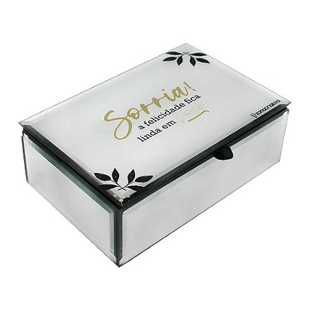 Porta Joias Mini Espelho Sorria - Zona Criativa