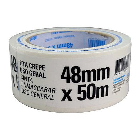 Fita Crepe Branca 48mmx50m - TekBond
