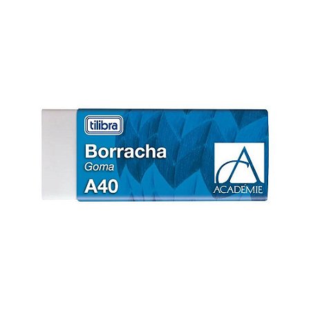 Borracha Goma A40 Academie Branca - Tilibra
