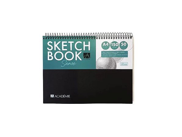 Caderno Sketchbook Espiral Academie A4 50 Folhas - Tilibra