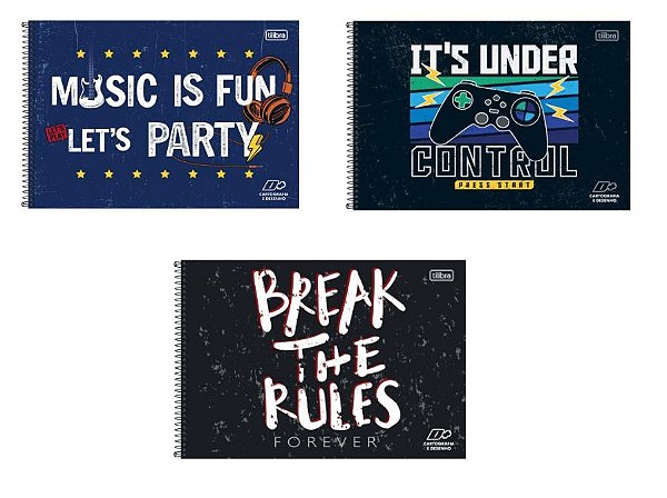 Caderno Cartografia D+ Masculino - Tilibra