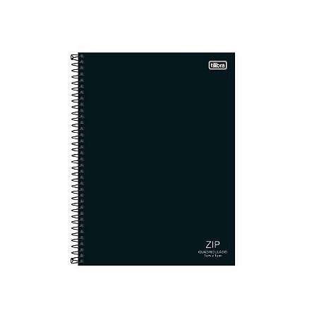 Caderno Quadriculado Zip 1.0 Preto - Tilibra