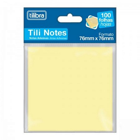 Tili Notes 76x76mm Amarelo - Tilibra
