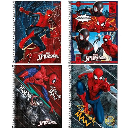 Caderno Universitário Spider Man 10 Matérias - Tilibra