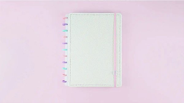 Caderno Lets Glitter Colorful Grande - Caderno Inteligente