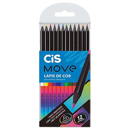 Lápis De Cor Move 12 Cores - Cis