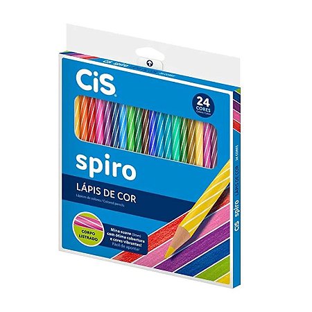 Lápis De Cor Spiro 24 Cores - Cis