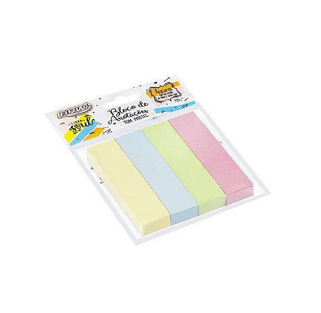 Bloco Smart Notes Colorido Pastel 19x76mm - Brw