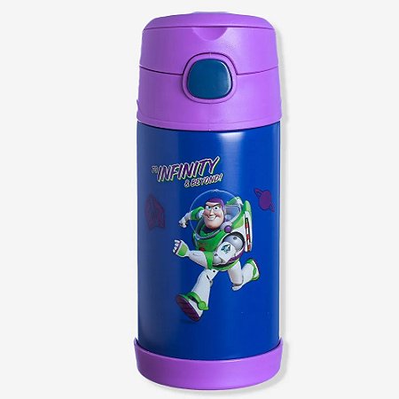 Garrafa Click Canudo Buzz Toy Story 300ml - Zona Criativa