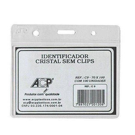 Crachá Cristal Sem Clips 70x100 - ACP