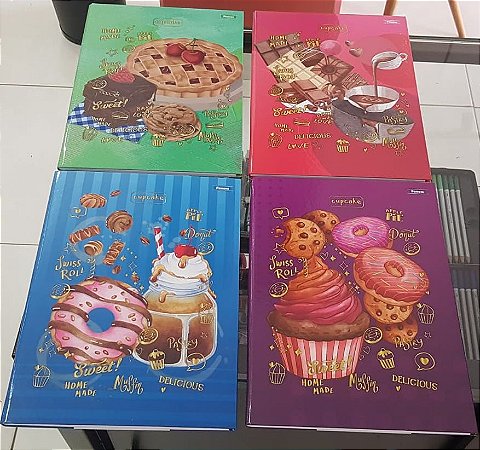 Caderno Brochura CapCake 80 Folhas - Foroni