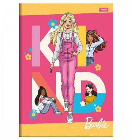 Caderno Brochura  Barbie 80 Folhas - Foroni