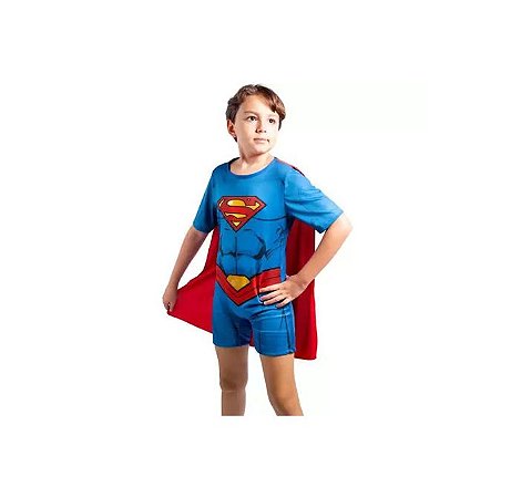 Fantasia Superman M 6 a 8 Anos - Baby Brink