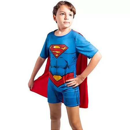 Fantasia Superman P 3 a 5 Anos - Baby Brink