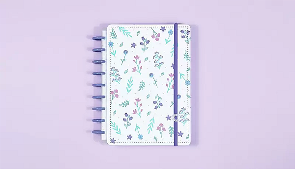 Planner Lilac Fields By Sof Martins Médio - Caderno Inteligente