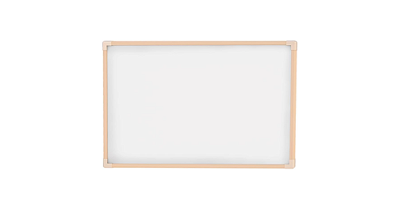 Quadro Branco Moldura Madeira Pinus Neo 120x90 - STALO