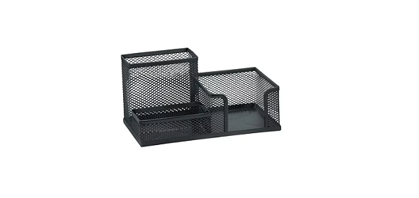 Organizador para Mesa Aramado 3 compartimentos Preto - Brw