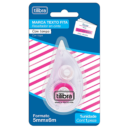 Marca Texto Fita Rosa - Tilibra