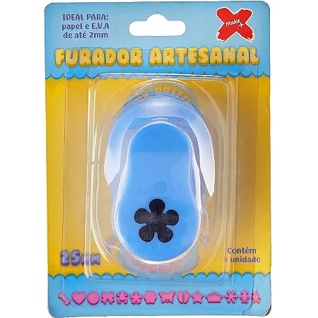 Furador Papel e Eva Regular Flor 16mm - Make+