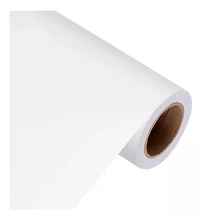 Plástico adesivo 45cm Pvc Fosco Branco - Vmp