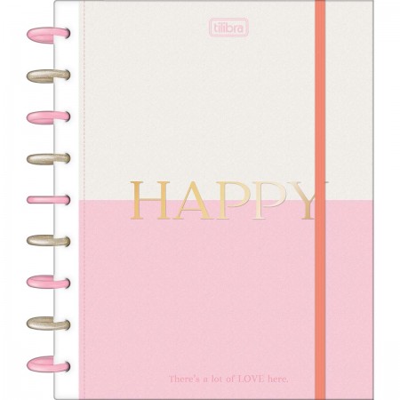 Caderno Colegial Tilidisco 10 Matérias Happy 160 Fls - Tilibra