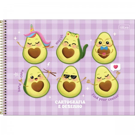 Caderno Cartografia e Desenho Abacute 80 Folhas - Tilibra