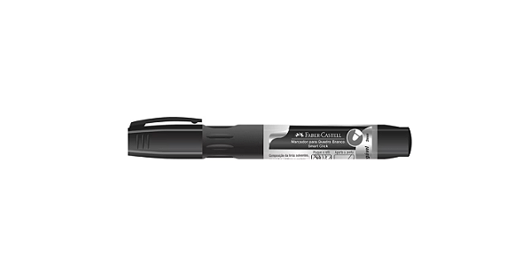 Pincel Marcador Quadro Branco Recarregável Preto - Faber-Castell
