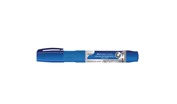Pincel Marcador Quadro Branco Recarregável Azul - Faber-Castell