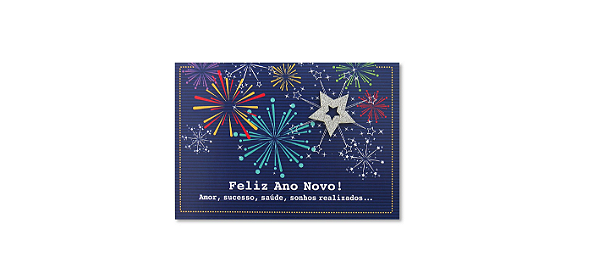 Cartão Mix Natal Fogos - Fina Ideia