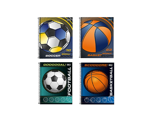Caderno Universitário 1 Matéria 80 Fls Basketball - Tilibra