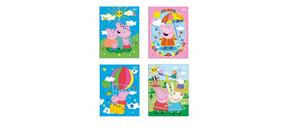 Caderno Brochura Peppa Pig 80 Folhas - Tilibra