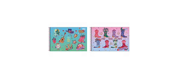 Caderno Cartografia e Desenho West Girl 80 Folhas - Tilibra
