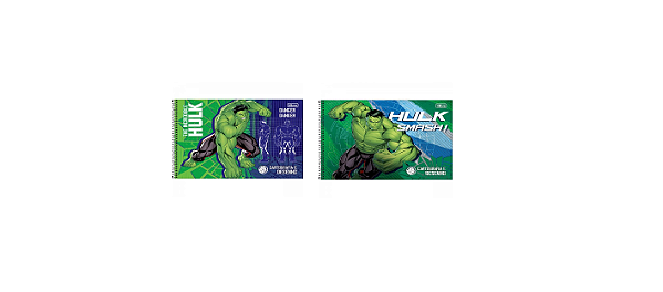 Caderno Cartografia e Desenho Hulk 80 Folhas - Tilibra
