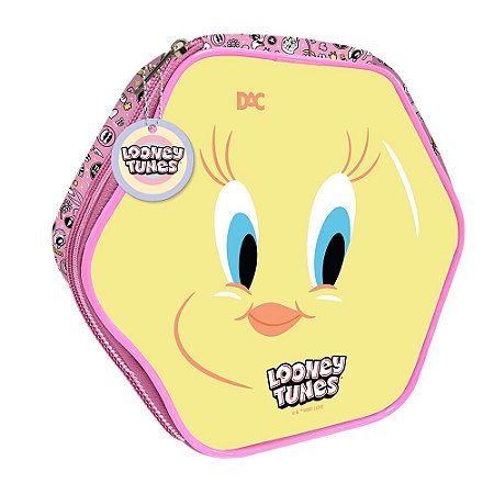 Estojo Hexagonal Looney Tunes - Dac
