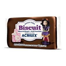 Massa para Biscoit 90g Marrom - Acrilex