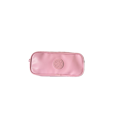 Estojo Escolar 2 Zíper PVC Rosa Claro - Vmp