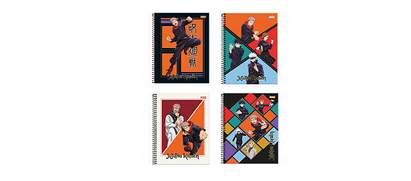 Caderno Universitário 10 Matérias Jujutsu Kaisen - Foroni