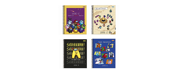 Caderno Universitário 10 Matérias Among Us - Foroni