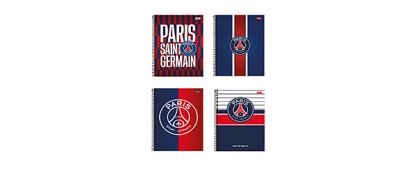 Caderno Universitário 10 Matérias Paris Saint-Germain - Foroni